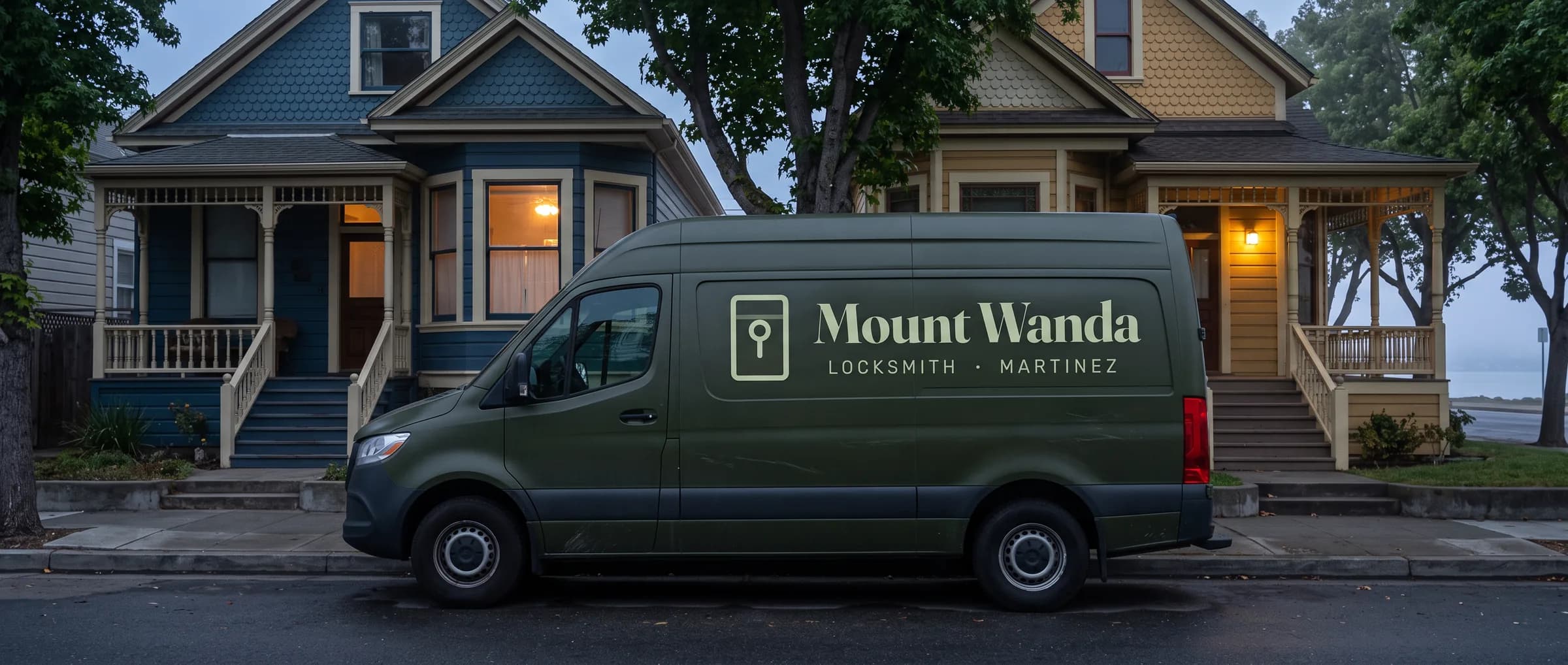 Mount Wanda service van at dusk